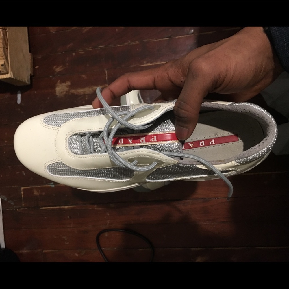 Women’s Prada America’s Cup Sneaker - Picture 4 of 6